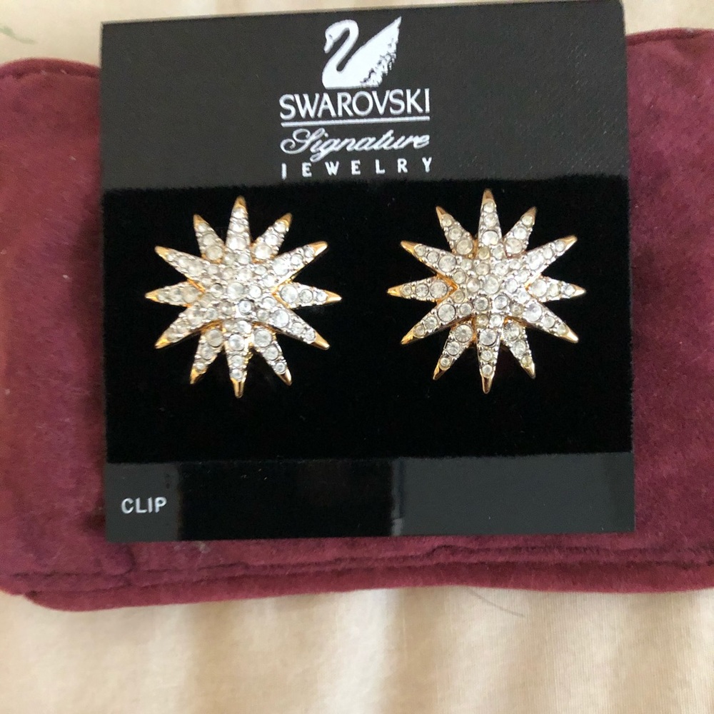 Clip on Swarovski earrings